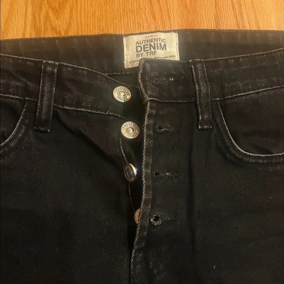 Zara Authentic Black Denim Pants - Picture 3 of 4